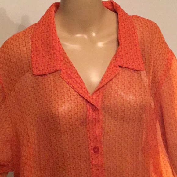 Studio C Women’s Plus SZ 26W Semi- Sheer Blouse - Picture 3 of 4